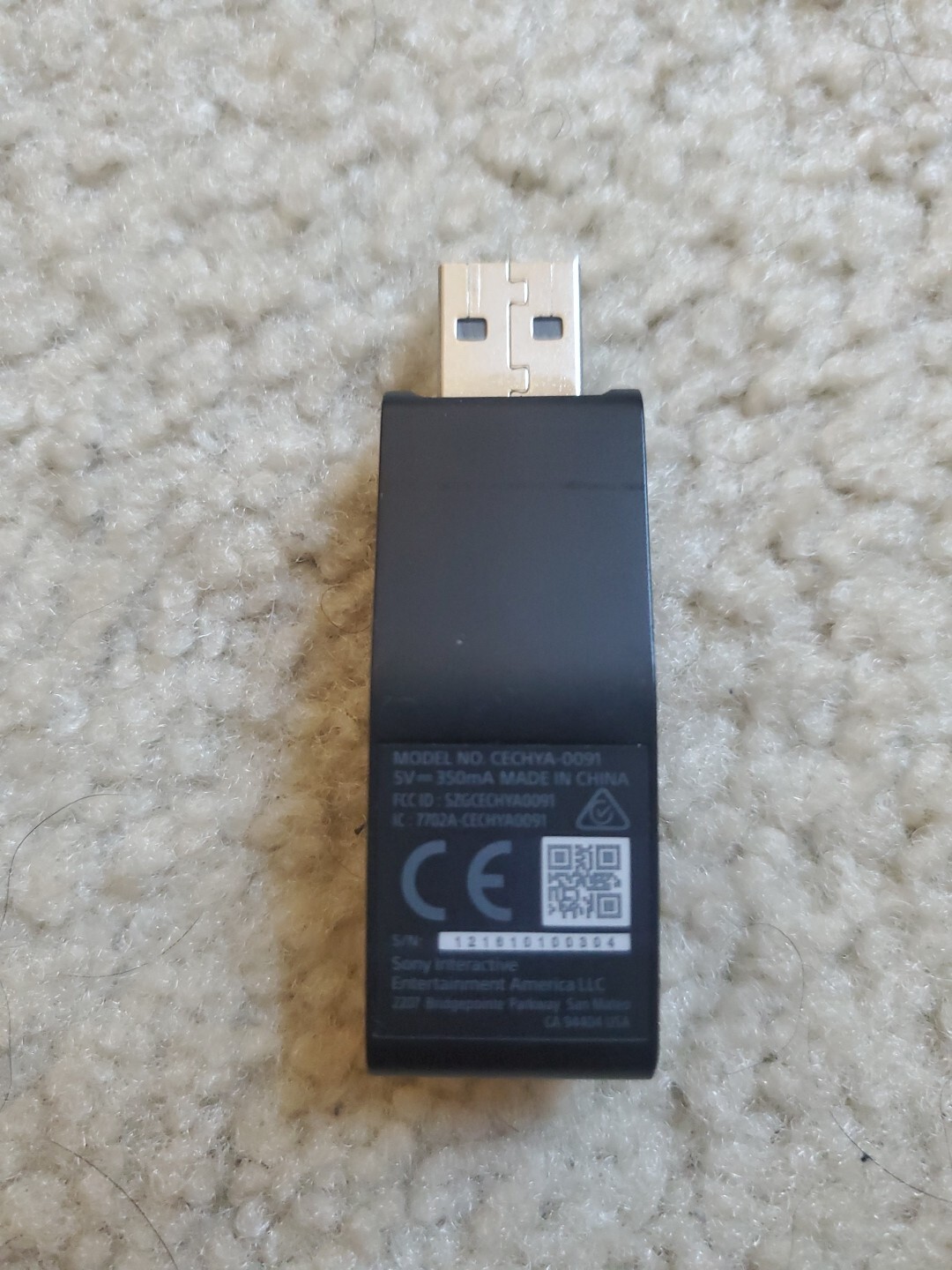 SONY PS4 PLAYSTATION 4 CECHYA-0091 USB Wireless Dongle Headset Adapter Receiver