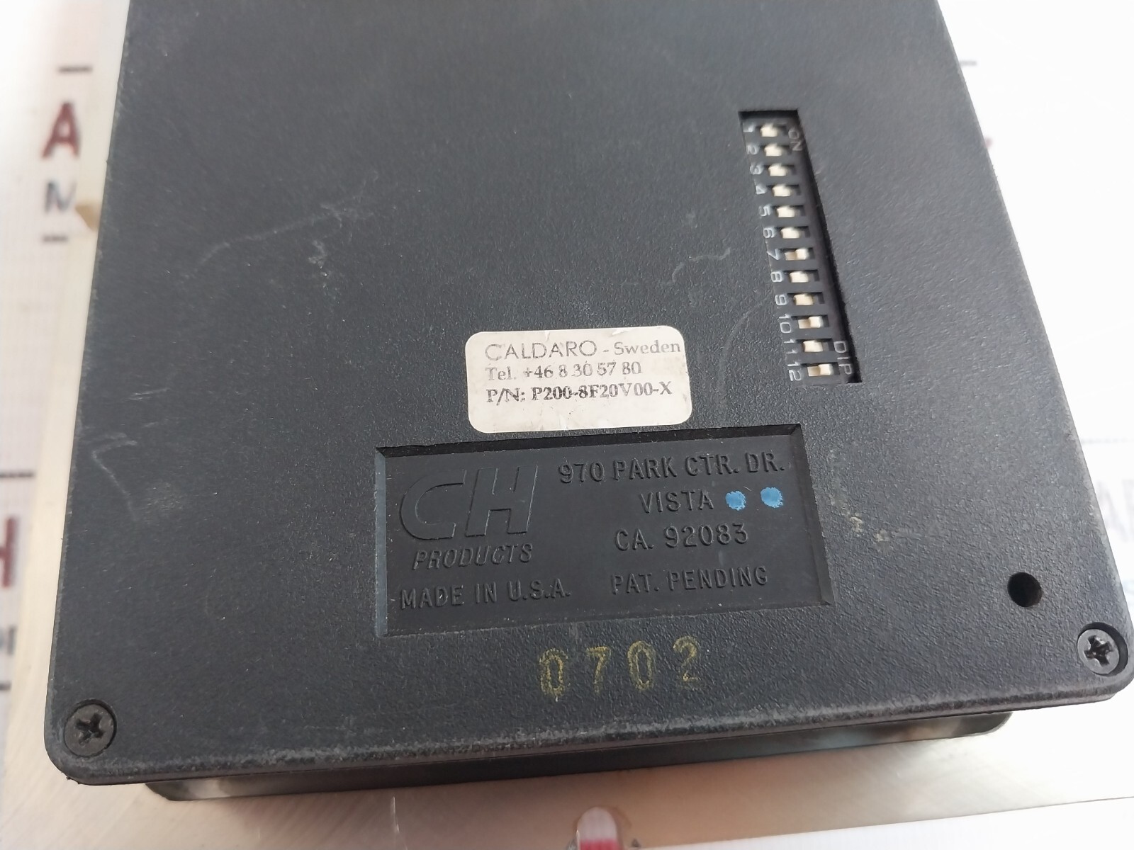CH Products P200-8F20V00-X Trackball Dip Switch
