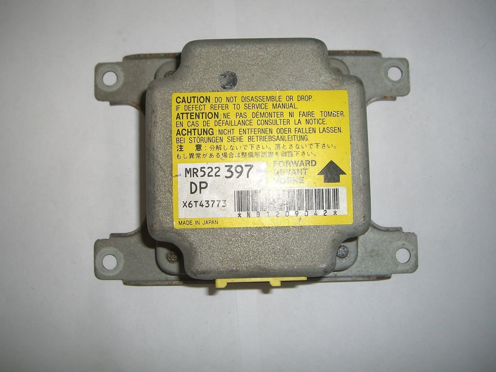 01-03 MITSUBISHI GALANT MR522397 SUPPLEMENTAL SAFETY RESTRAINT SYSTEM MODULE