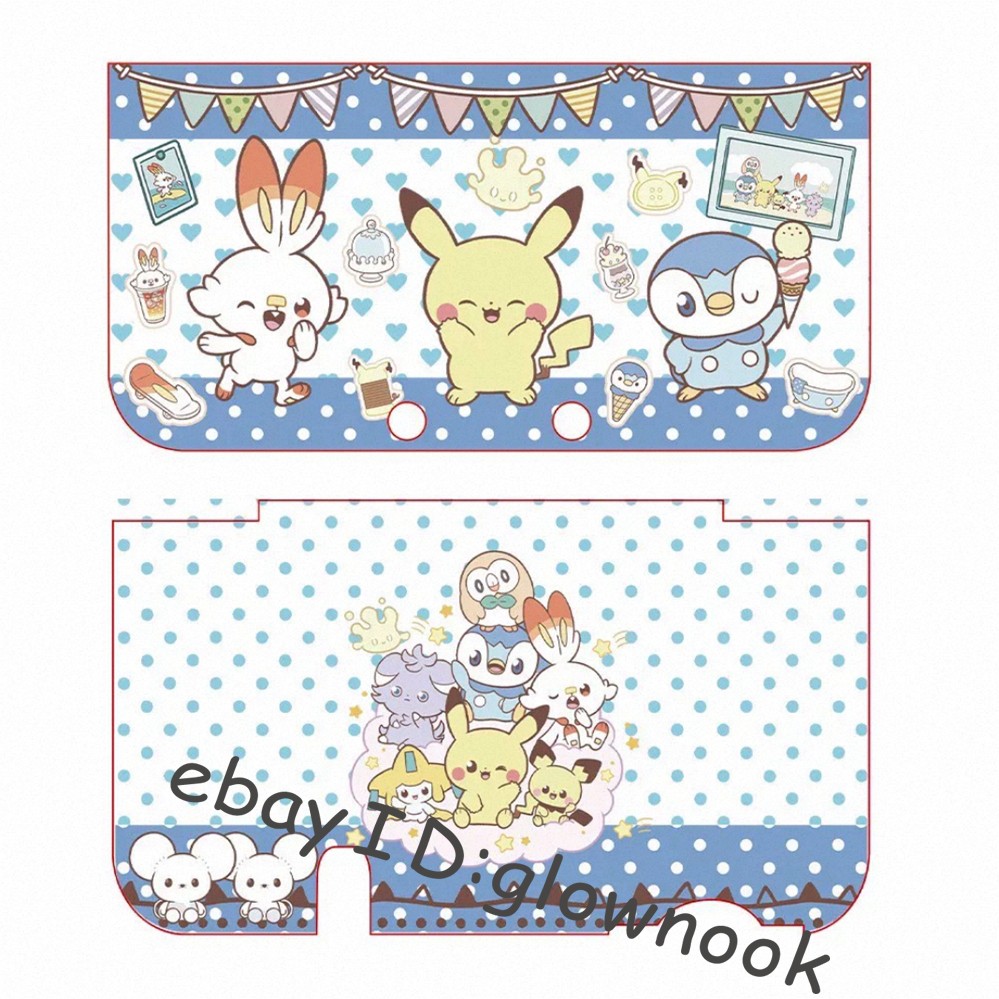 Hot Pokemon Pokepeace Pikachu Housing Cover Shell Plates for New Nintendo series
