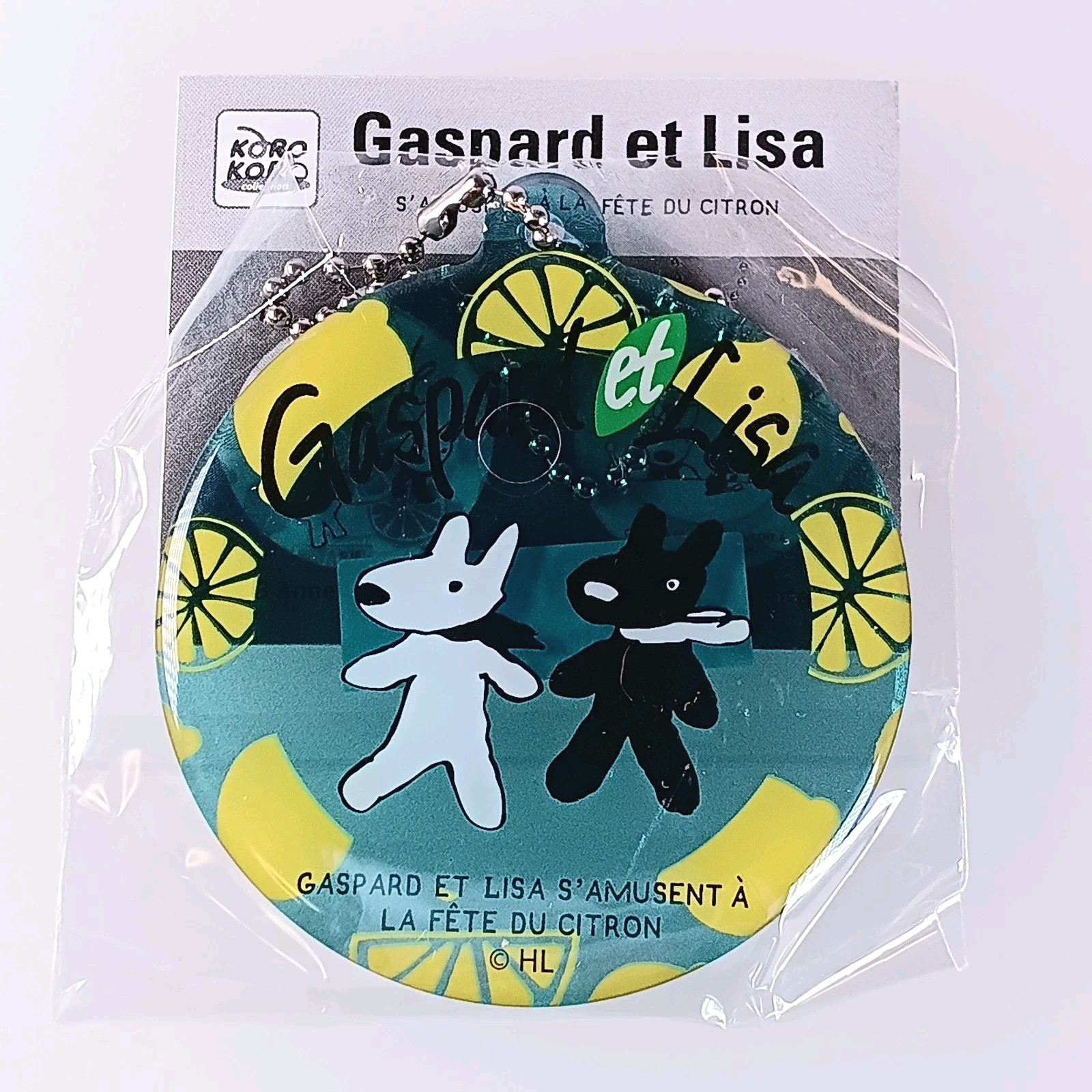 Gaspard and Lisa Pukkuri Clear Keychain From Japan