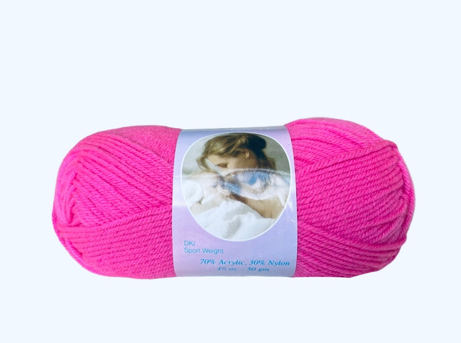Mary Maxim Baby's Best Yarn Princess Pink, Shade # 44413, Dye Lot 3203, 50gm,