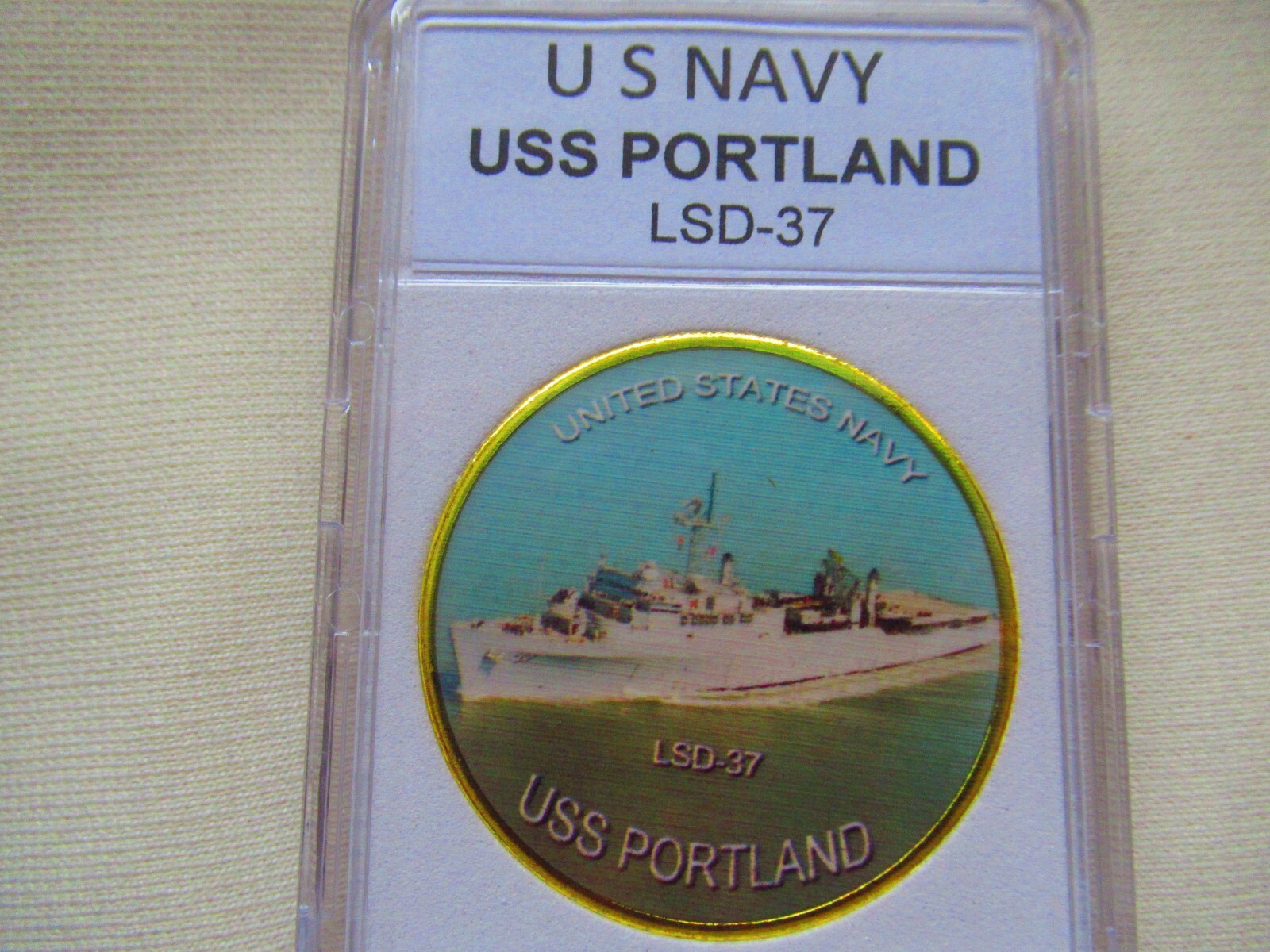 US NAVY - USS PORTLAND (LSD-37) Challenge Coin