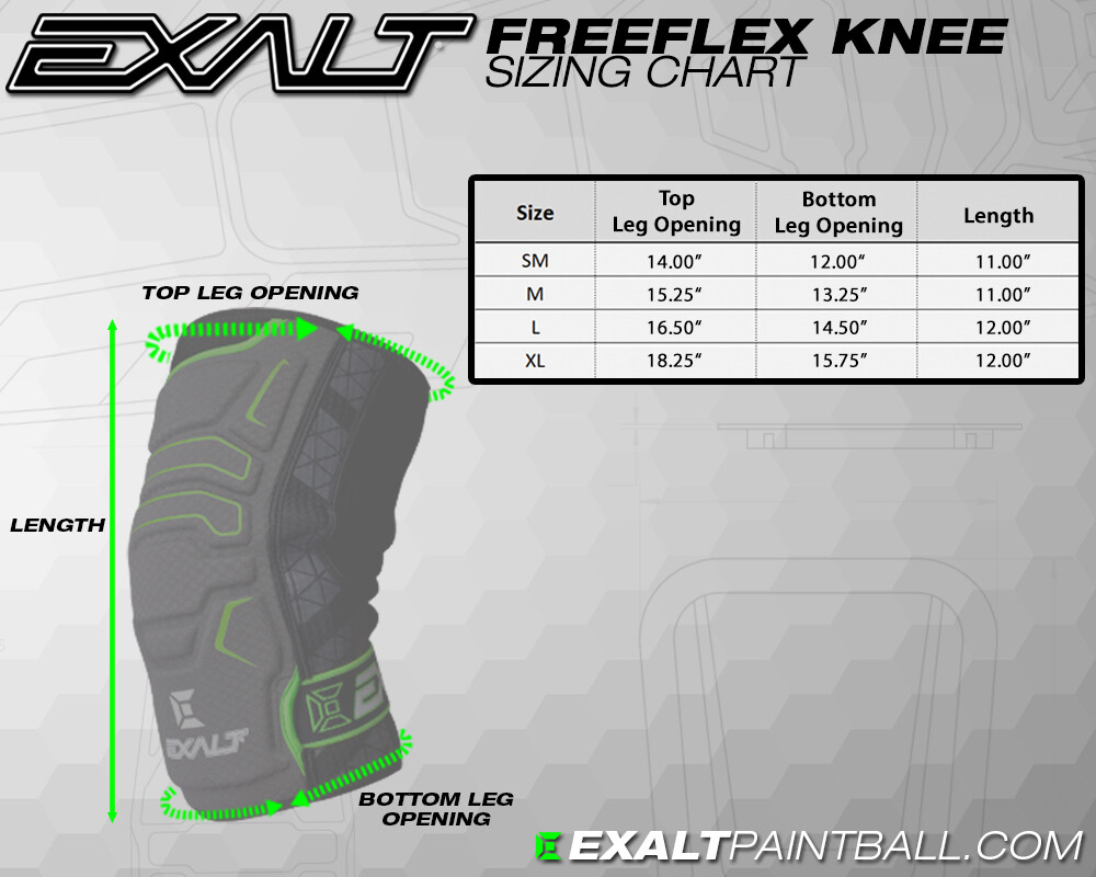 Exalt Paintball FreeFlex Knee Pads - S - Small