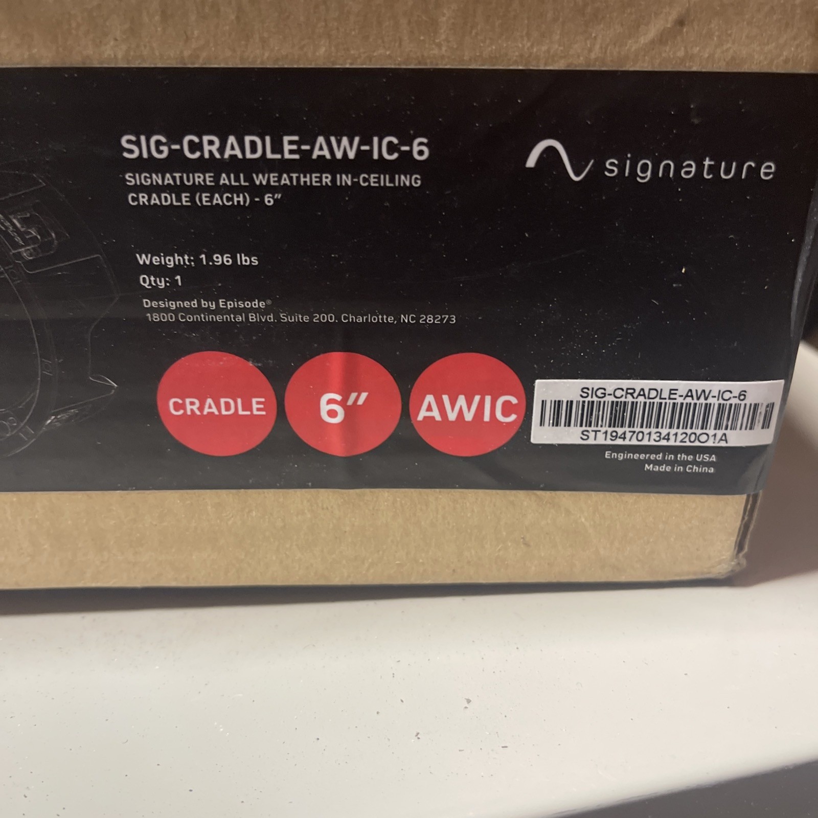 Signature In-Ceiling Speaker Cradle - SIG-CRADLE-IC-6- Brand New!!!