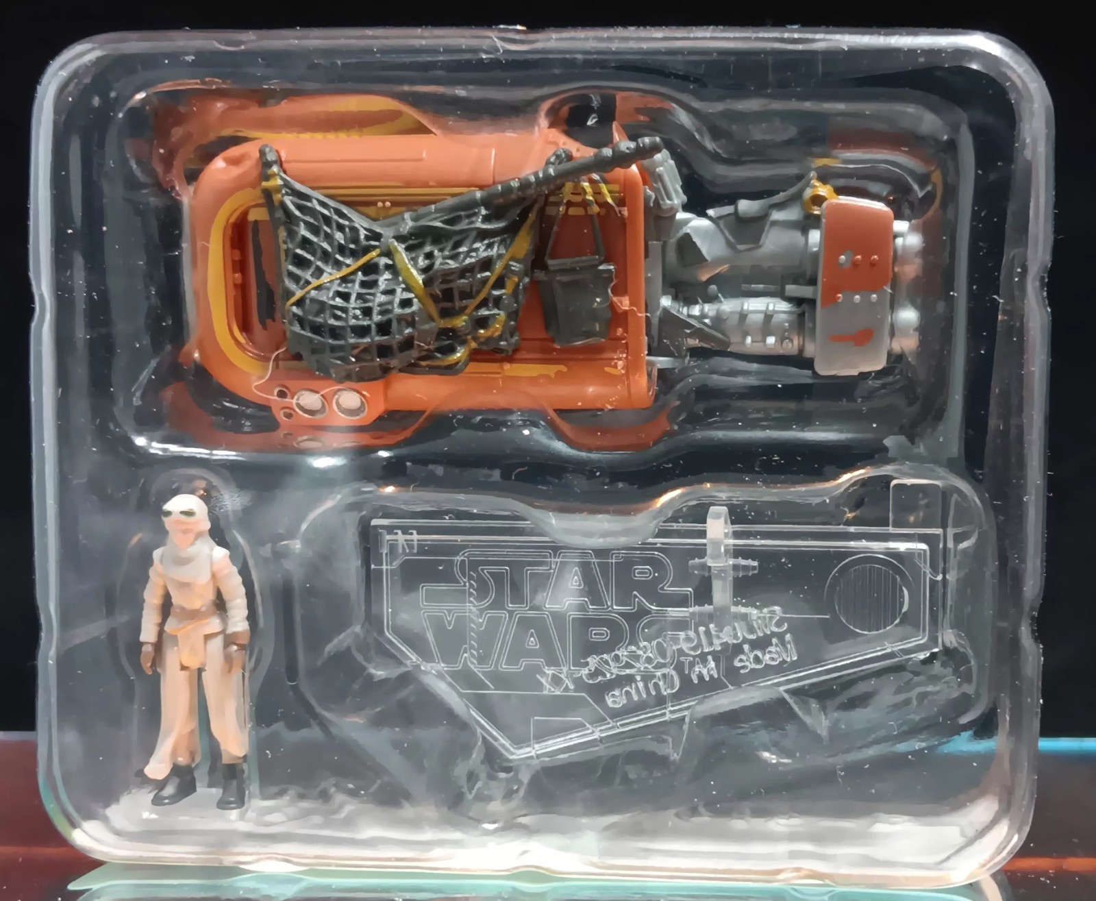 Star Wars REY & SPEEDER Micro Galaxy Squadron Scout Class S10