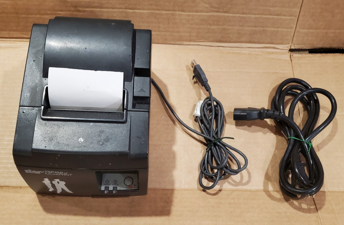 Star Micronics TSP100 Receipt Printer POS With Power Cord