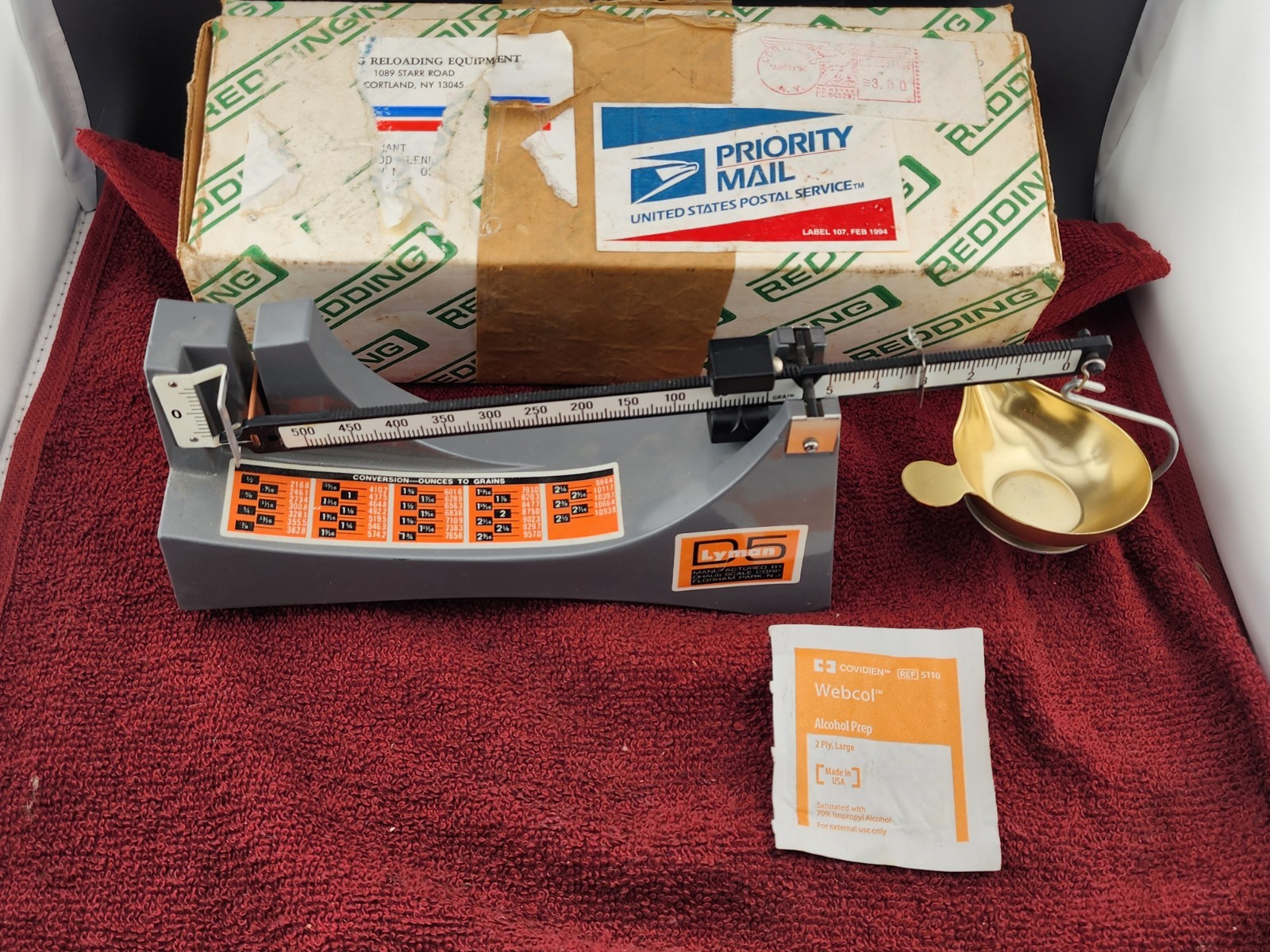 Lyman Reloading Precision D-5 Balance Beam Loading Scale by Ohaus