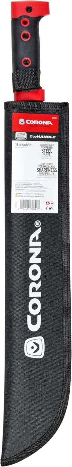 ErgoHandle Machete, 18 in. with Nylon Sheath