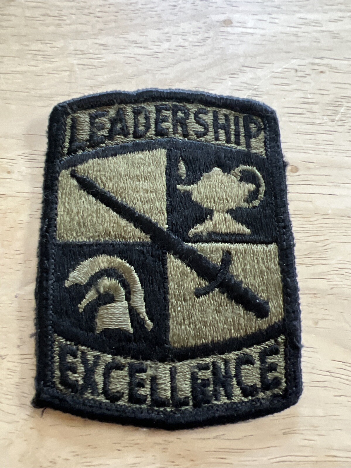 US ARMY ROTC Leadership Excellence OLIVE Green Patch OD