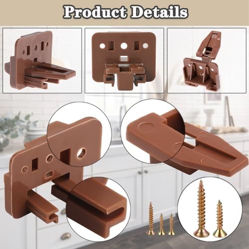 Drawer Slides and Guides, 3Pack Plastic Drawer Replacement Part for Center