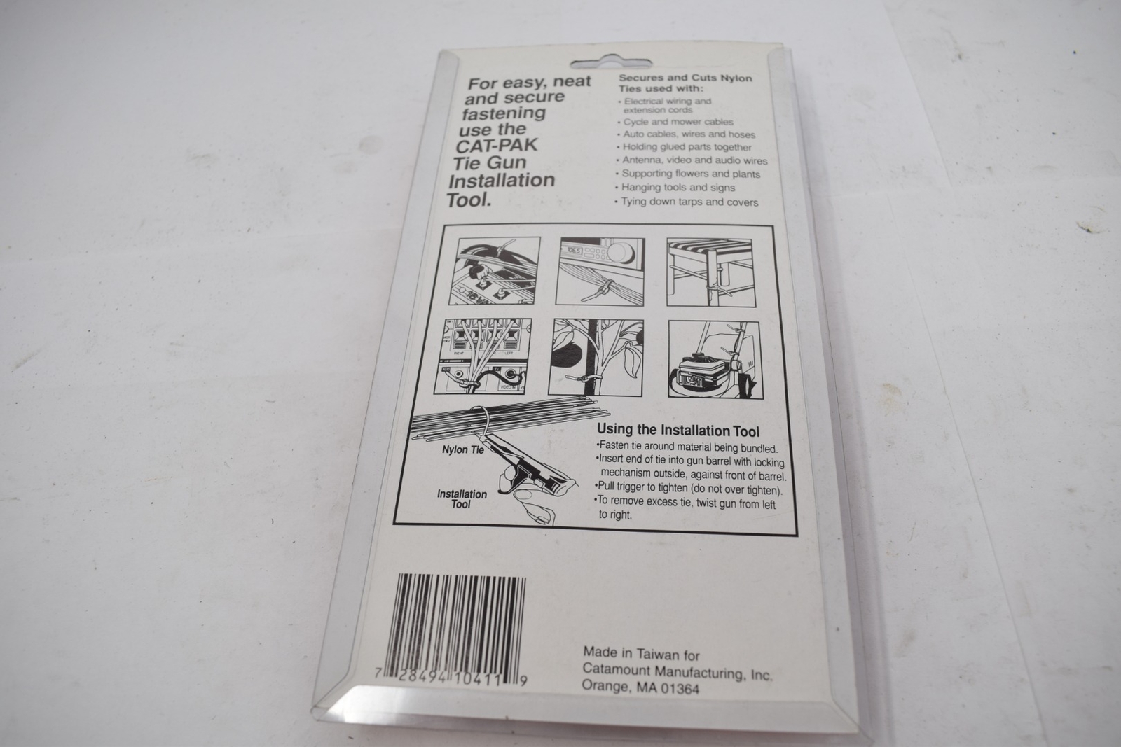NEW Cat-Pak QC100 Cable Tie 18-50lb. Tie Gun