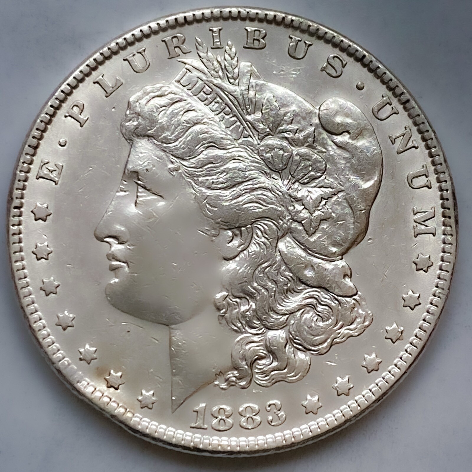 1883   MORGAN SILVER DOLLAR 90% SILVER $1 US COIN -NICE!  FREE SHIPPING  JN6