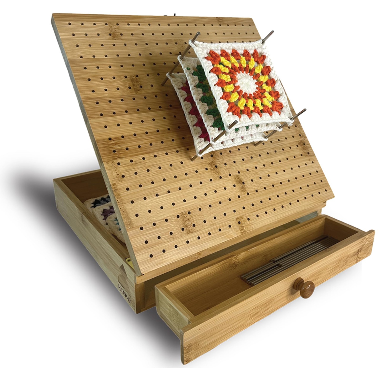 Crochet Blocking Boards+Multifunctional 11 inches x 11 inches, Wood