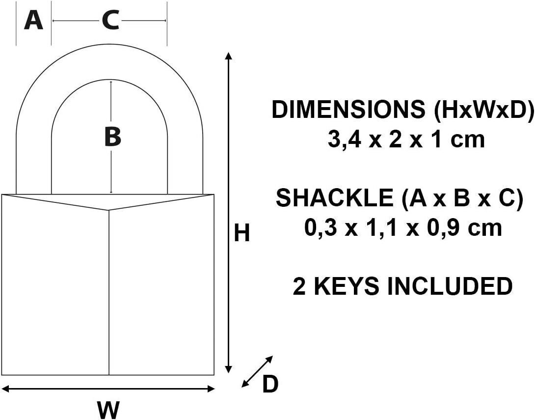 Master Lock 120D Brass Padlock