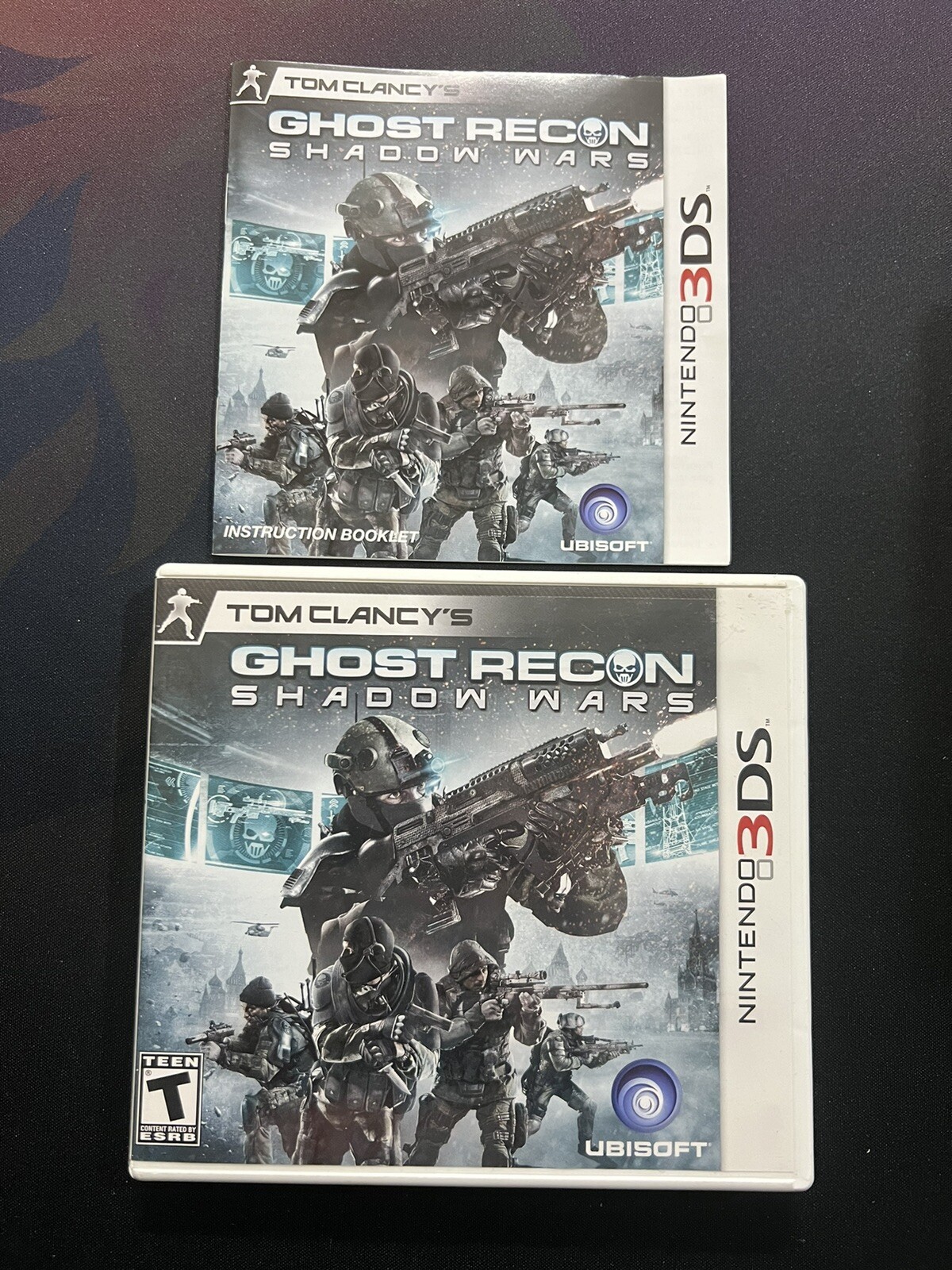 CASE + MANUAL ONLY Ghost Recon Shadow Wars Authentic Nintendo 3DS