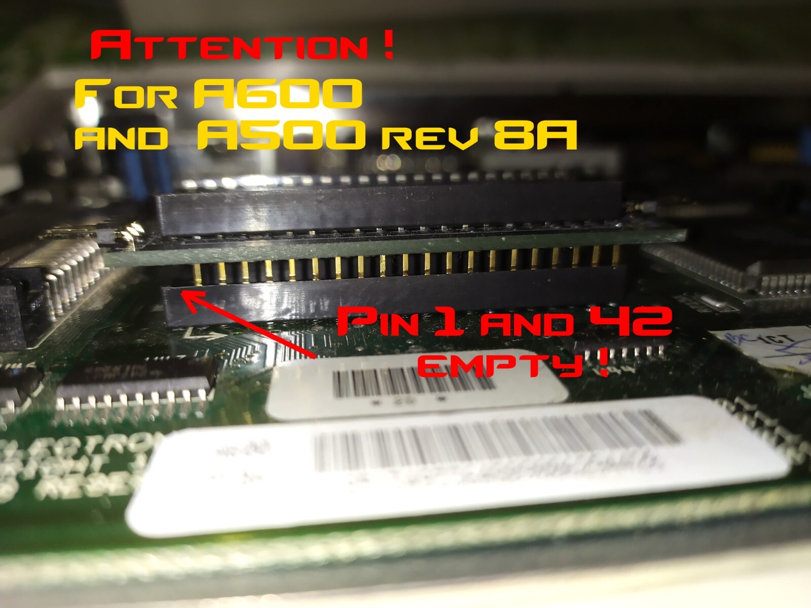 Amiga 500 , kickstart switcher adapter + 8 kickstarts in one !