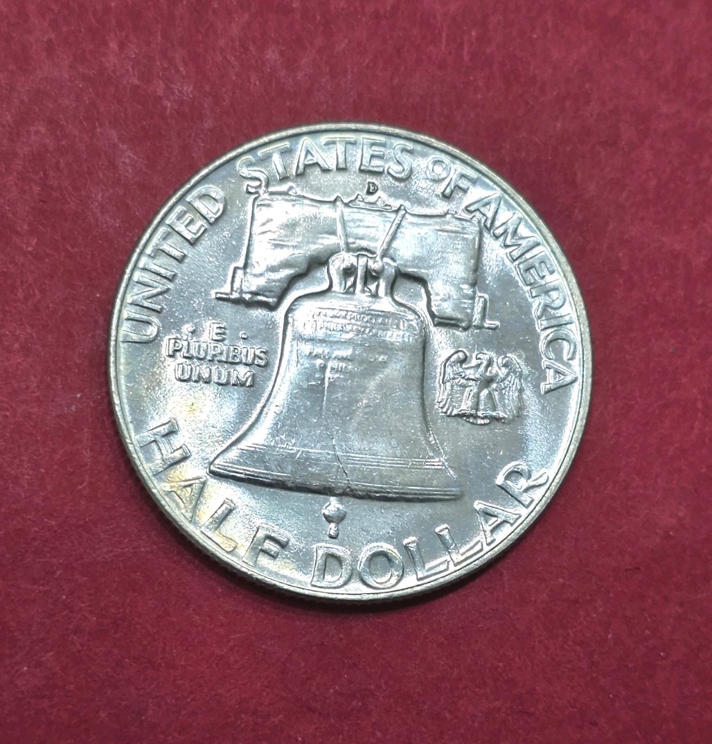 1954-D Franklin Half Dollar Nice Toning, MS Condition.