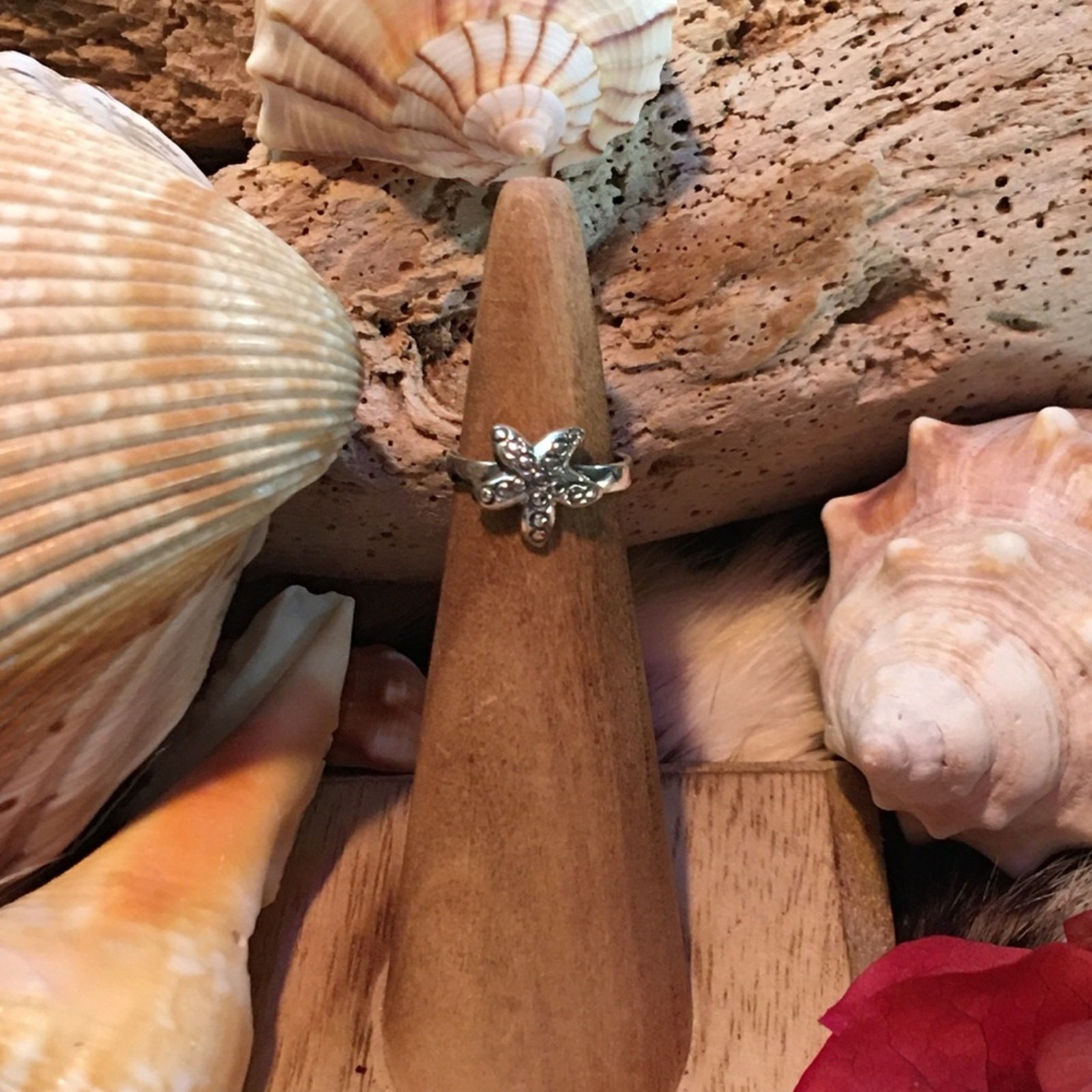 Starfish Sterling Silver Toe Ring Midi Ring