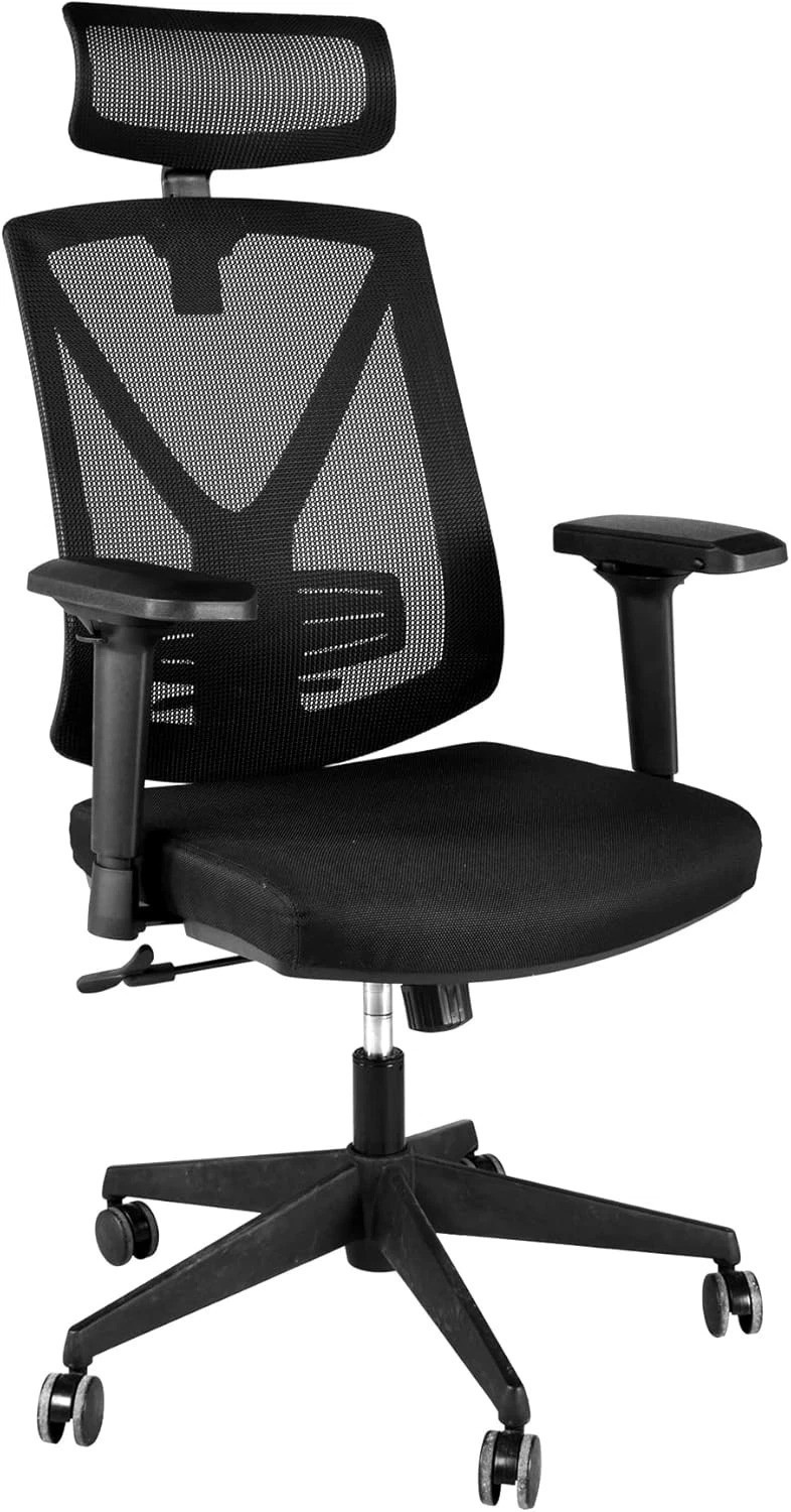 Black Height Adjustable Chair Arms Pair