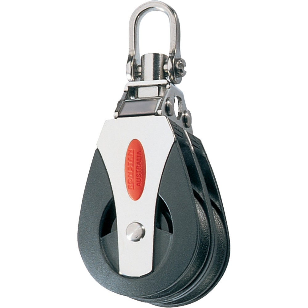 Ronstan RF40200 Series 40 Ball Bearing Block Double with Swivel Head