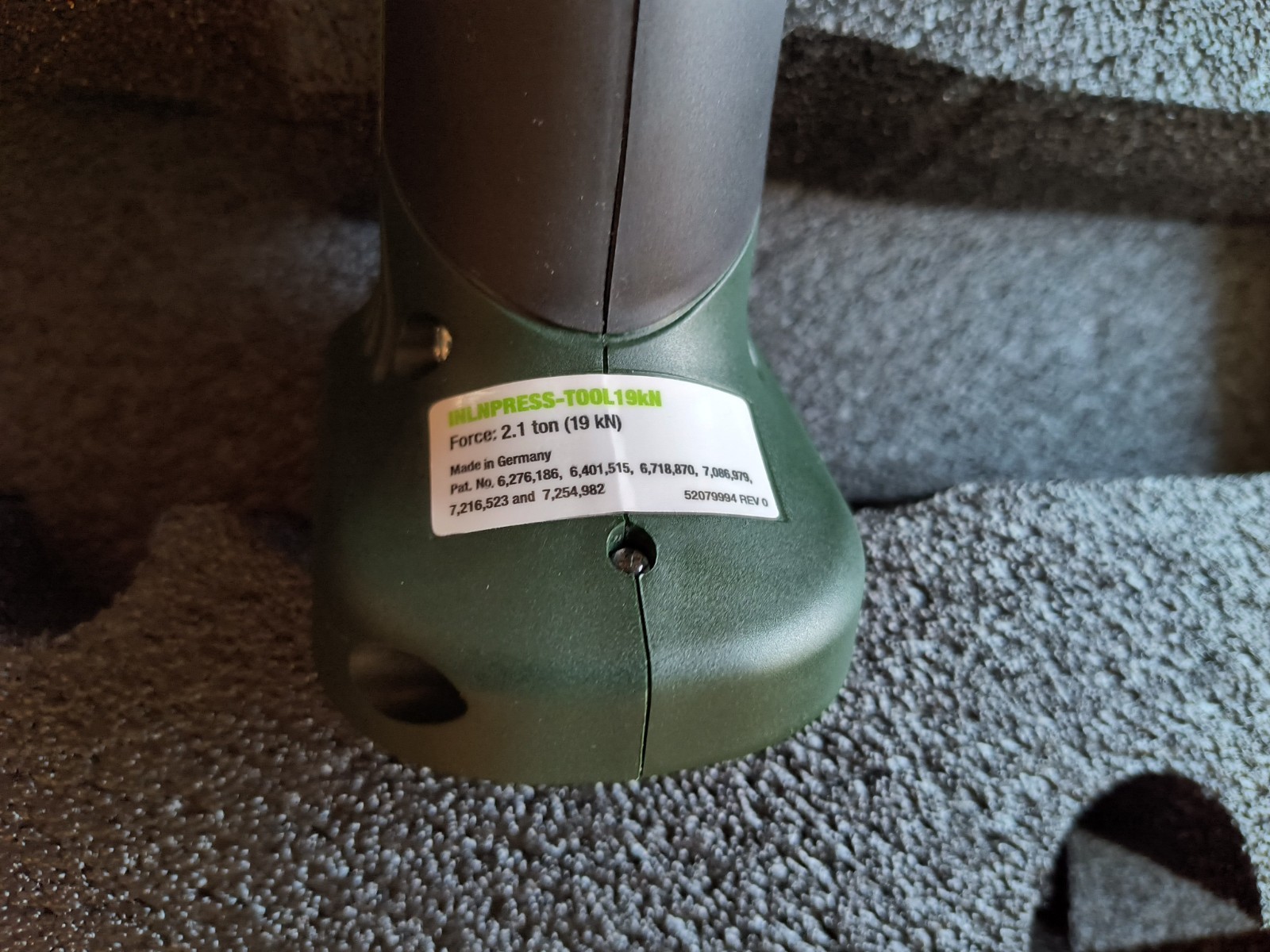 Greenlee Gator 18v cordless inline press tool