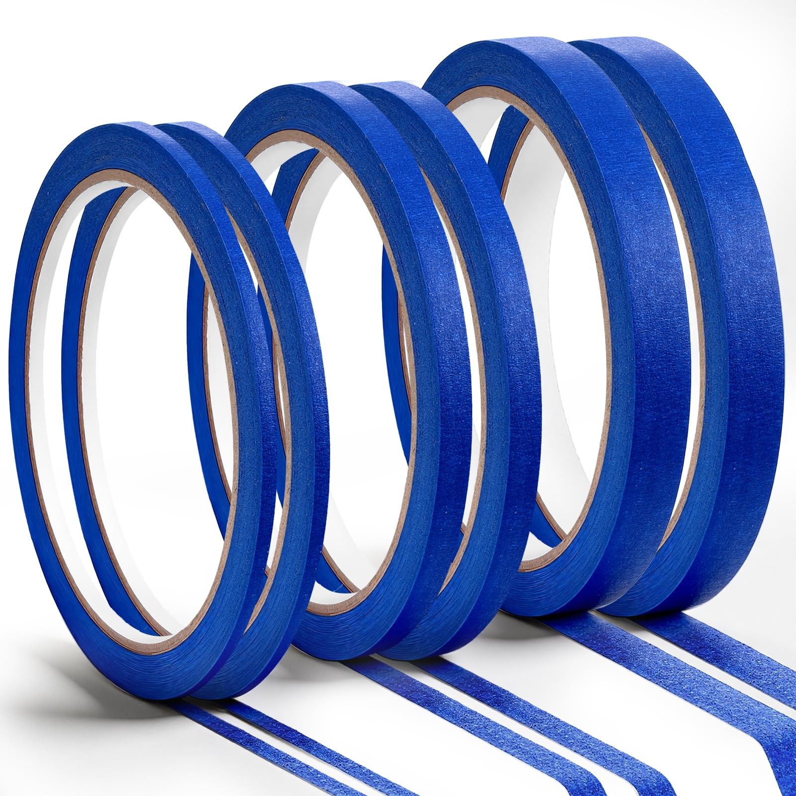 Vinyl Masking Tape for Automotive Car Paint (1/8 Inch, 1/4 Inch，3/8 Inch)