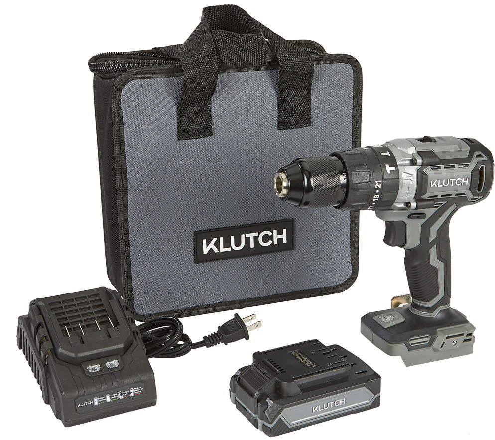 Klutch 1/2in. Brushless Drill/Driver Kit, KLiQ 20V, 440 In./Lbs. Breakaway