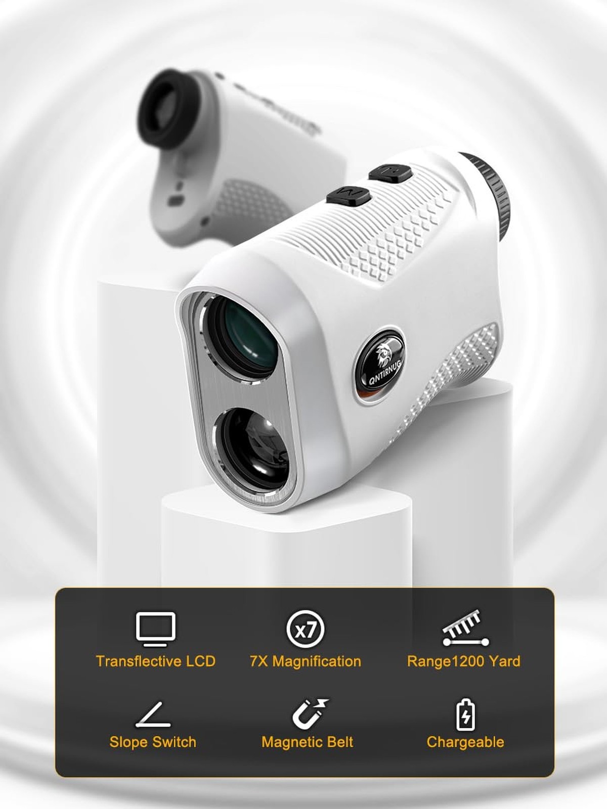 Golf Laser Rangefinder with Slope,7X Magnification Range Finder Golf for Hunt...