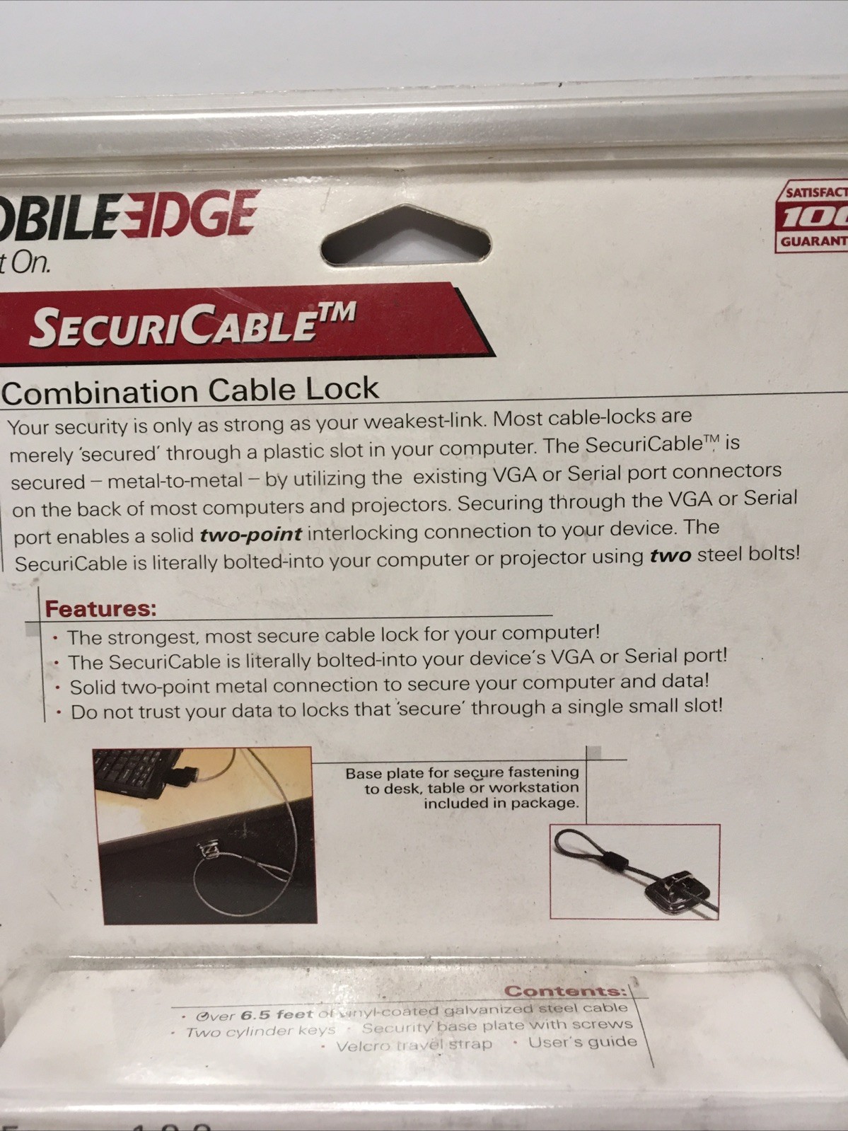 Mobile Edge Key Cable Lock Laptop High Security #MEALK1 - NEW SEALED