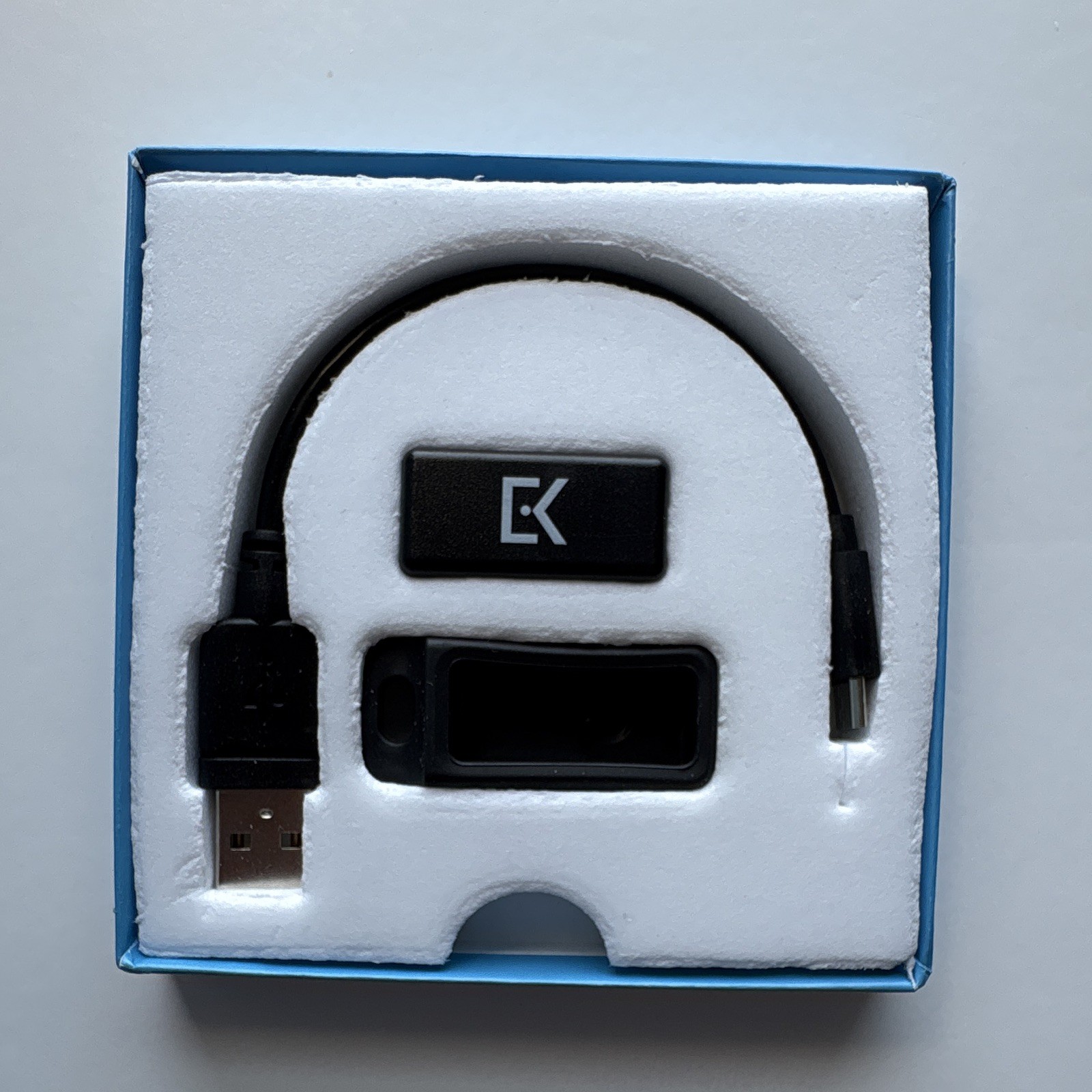 Everykey Password Manager Wireless Smart Key w/ Key Ring Accessory & Cable