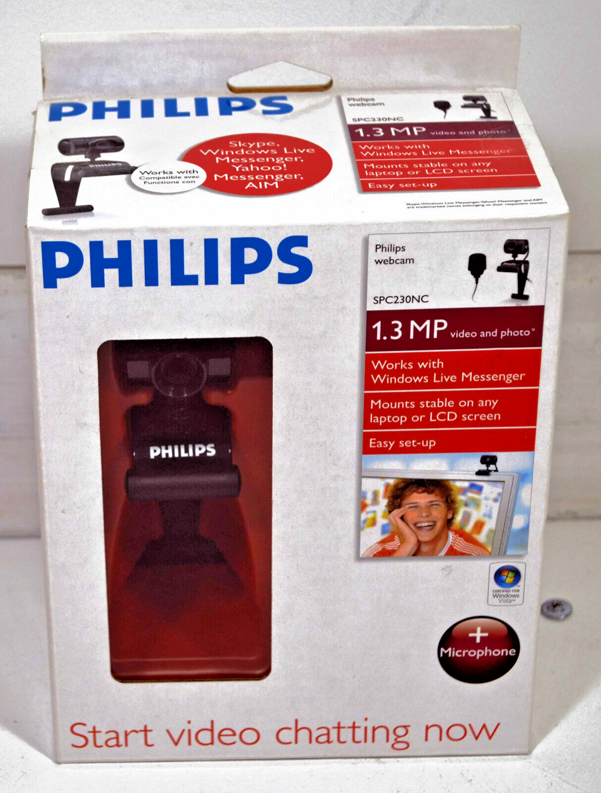 New Philips Webcam 1.3MP Model SPC230NC - Video Chatting at your computer!