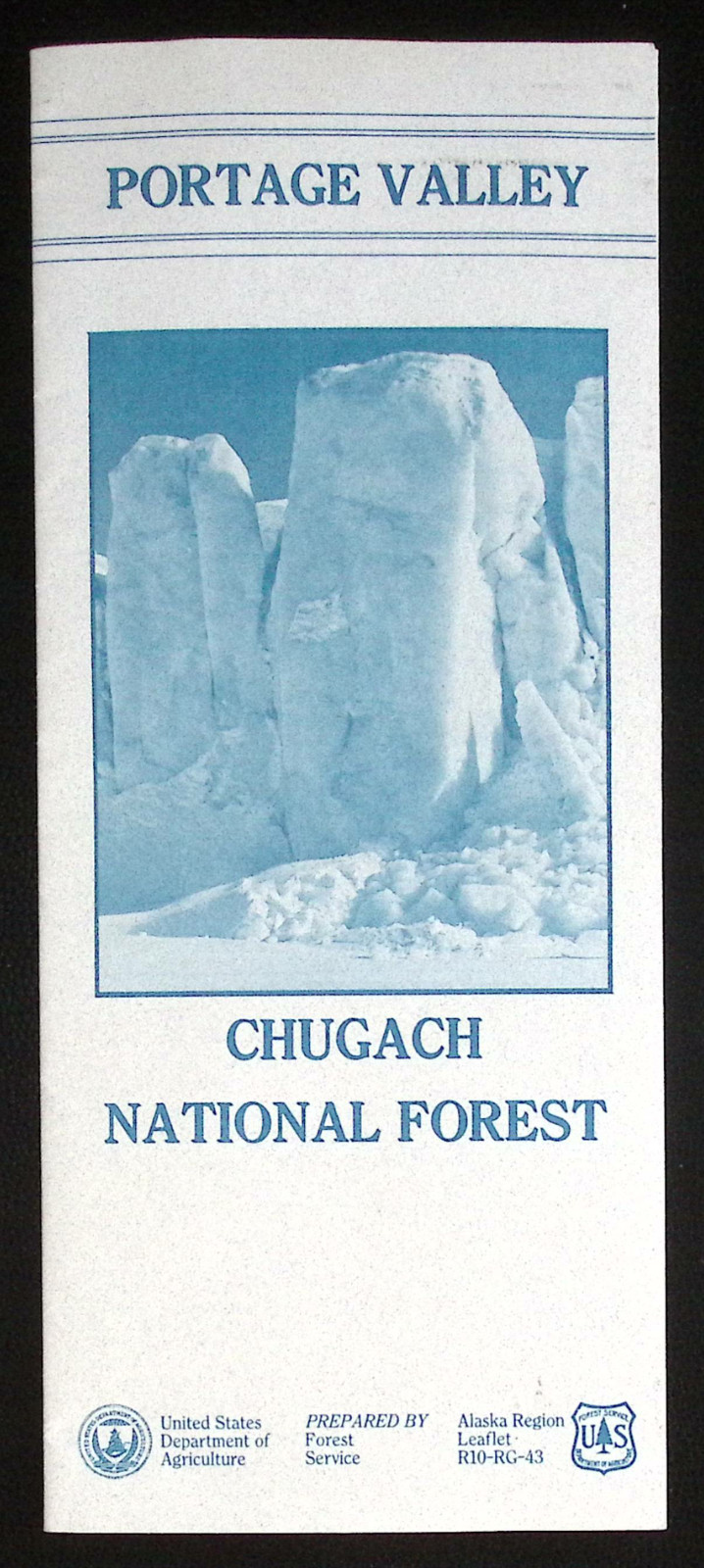 Vintage Brochure & Map Portage Valley, Alaska EXCELLENT CONDITION