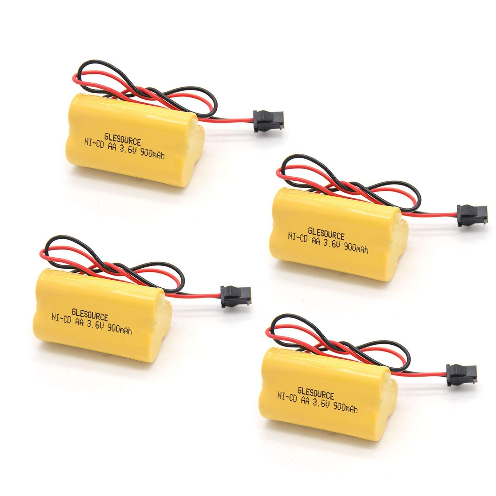 GLESOURCE 3.6V 900mAh Emergency Exit Light Battery 4 Pack Compatible Lithonia EU