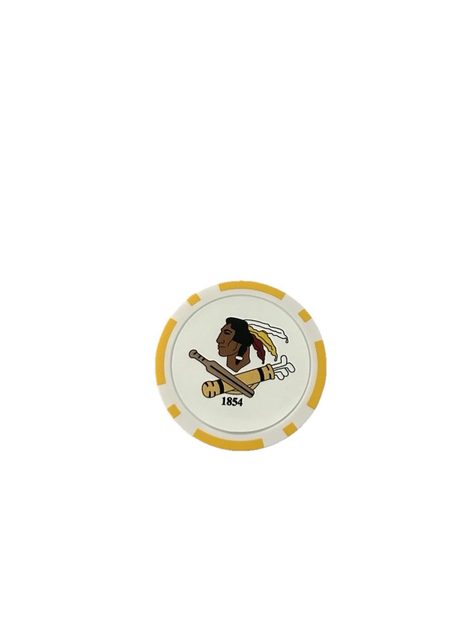 Philadelphia Cricket Club Poker Chip Golf Ball Marker Magnetic 1.5 Inch New
