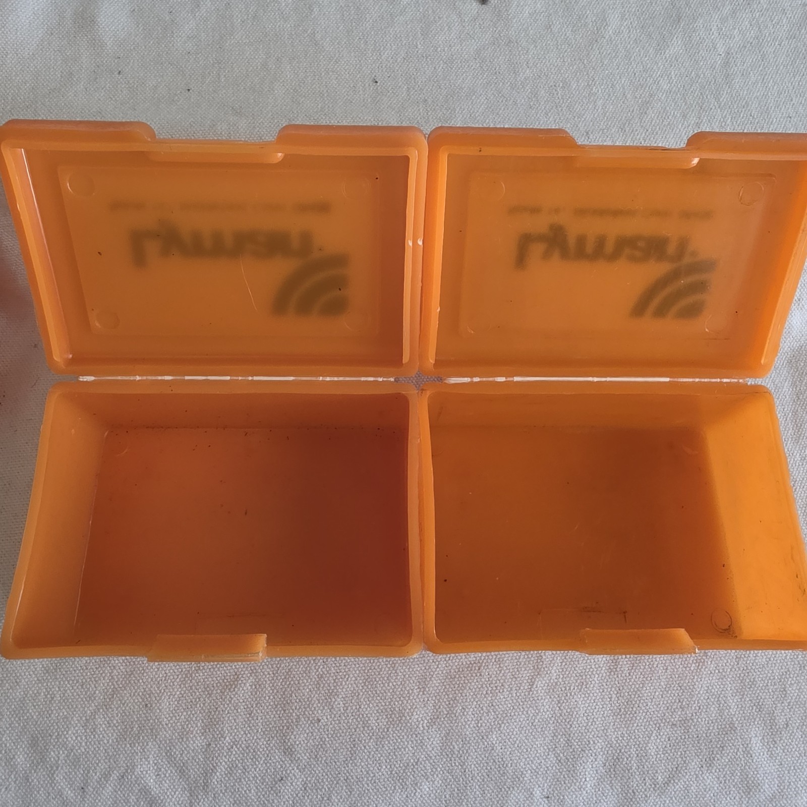 Lyman Orange Plastic Mold Storage Boxes Lot Of 5 Empty Containers