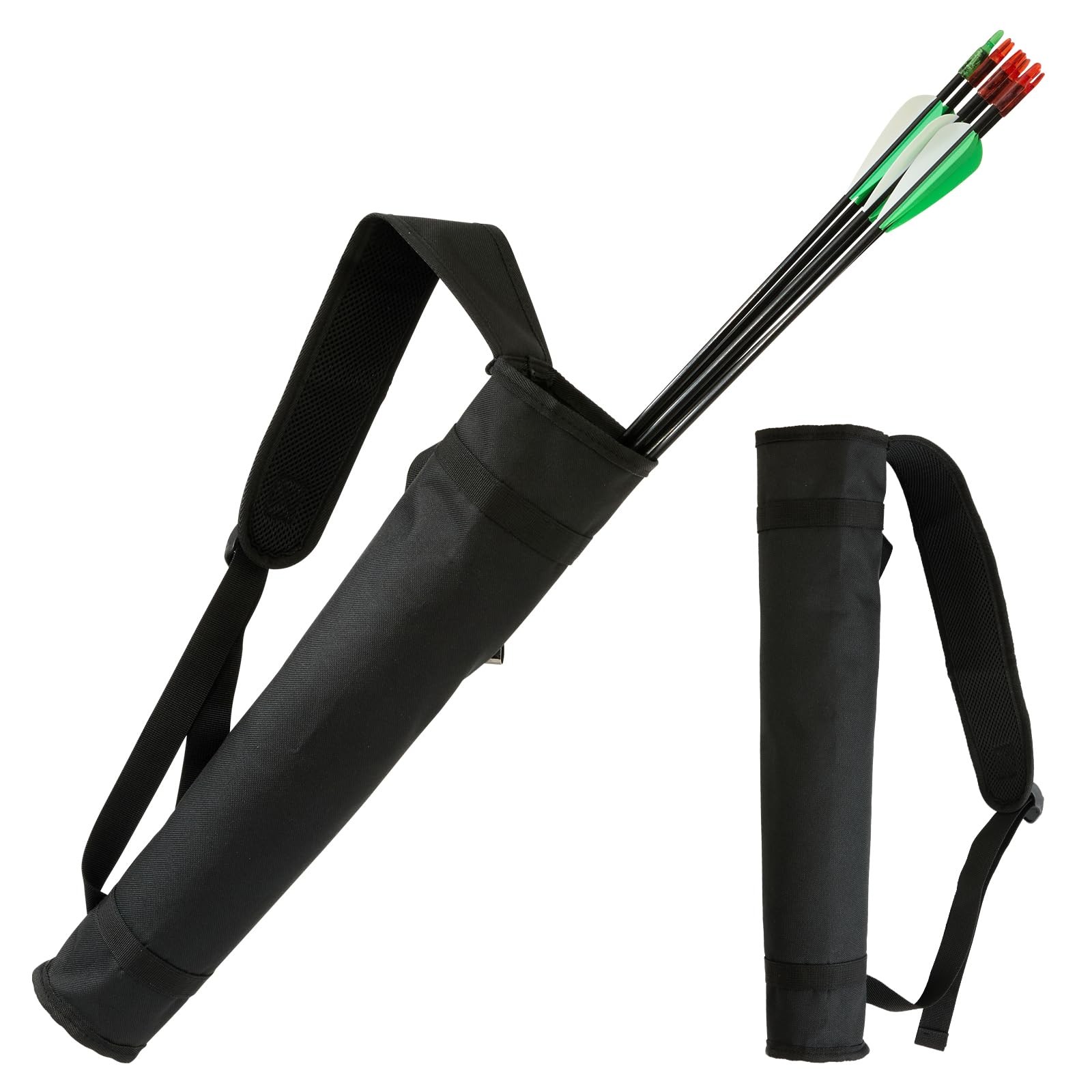Ciltlurk Archery Quiver - Adjustable Back & (15-34 inches), Black