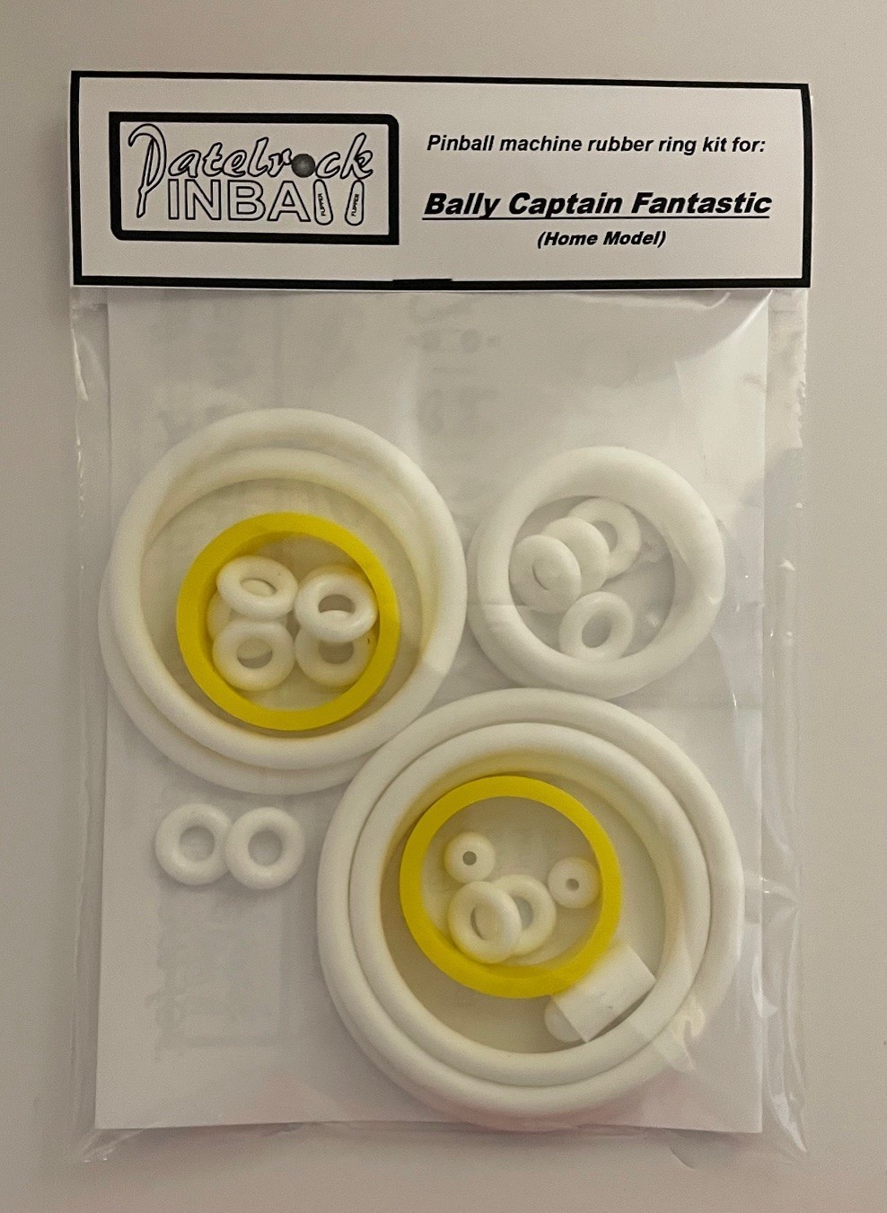 Bally Captain Fantastic 'HOME' Pinball Machine Rubber Ring Kit