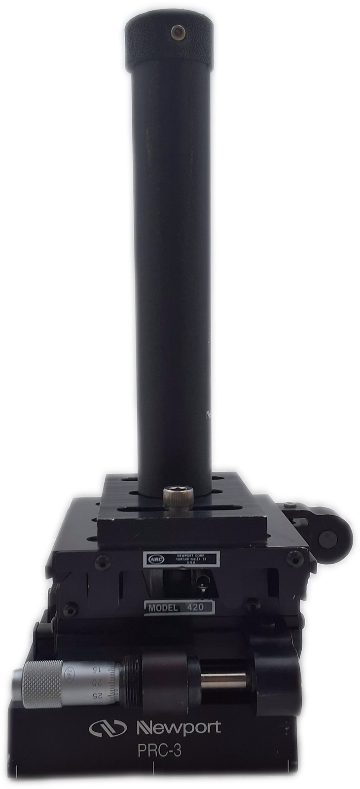 Newport 420 Linear Stages (2) PRC-3 Mount VPH-6 B-2 Micrometer