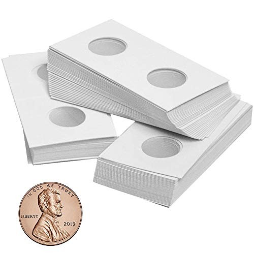 Coin Flips for Nickels, Cent, Sterling - 90 Pcs 23.0mm 23.0MM(0.9”) 90PCS White