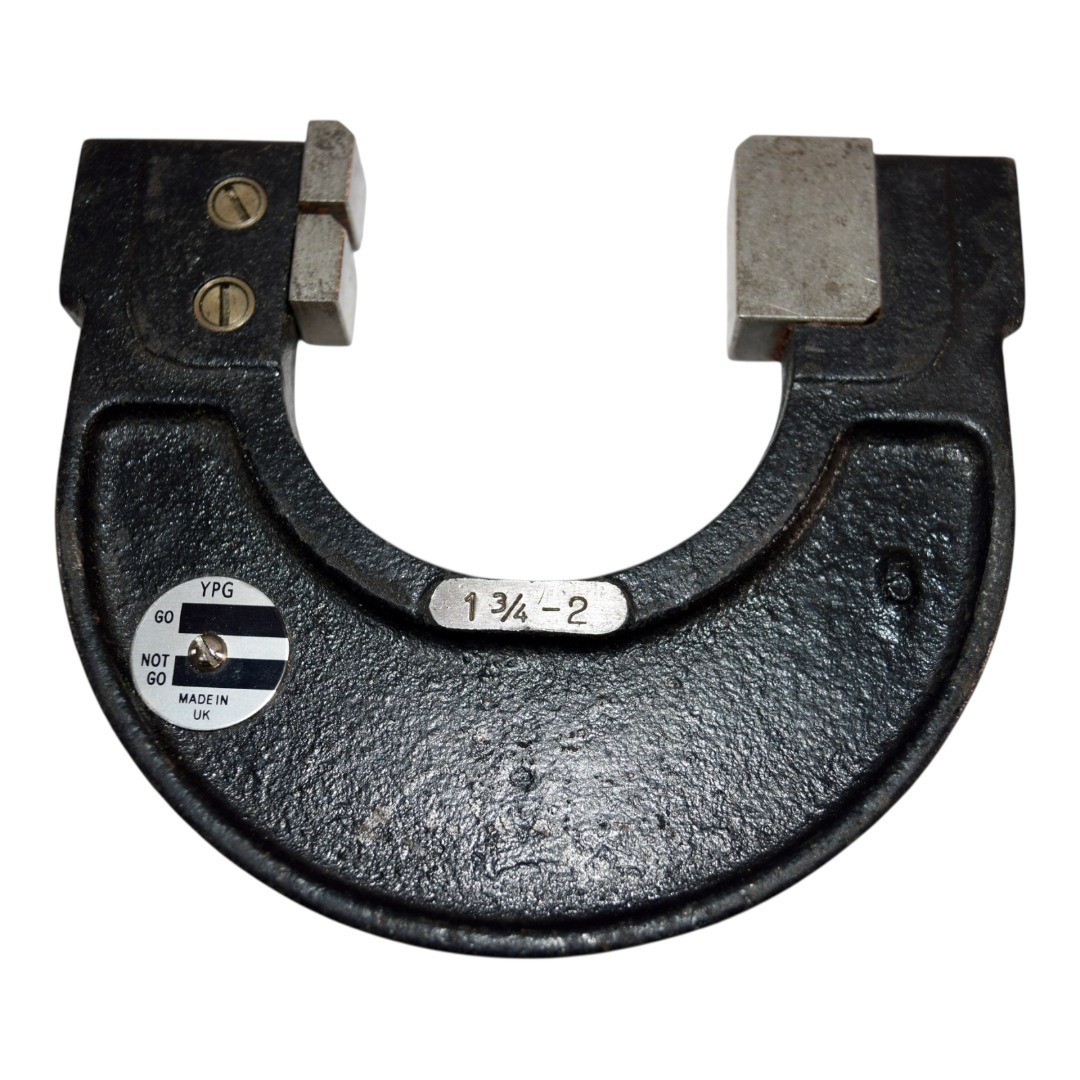 YPG 1 3/4-2 Adjustable Limit Snap Gage Frame 6 Go No-Go Inspection Gauge