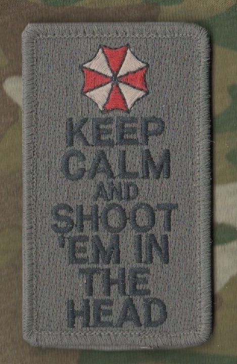 ISAF JSOC SEAL SPECIAL WARFARE MARSOC ODA KEEP CALM vêlkrö PATCH: Shoot the Head