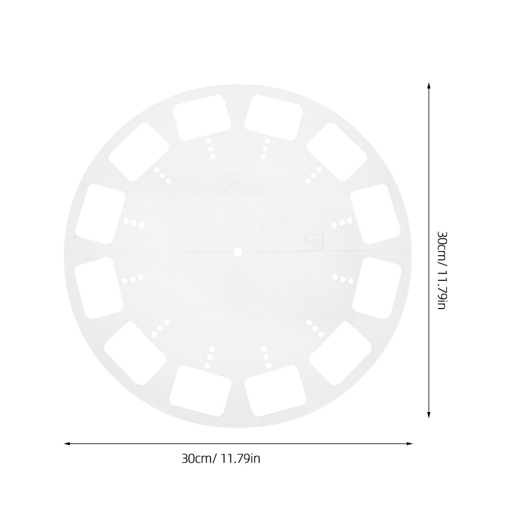 Reusable Acrylic Clock Router Template Accurate DIY Clock Dial Face Stencil