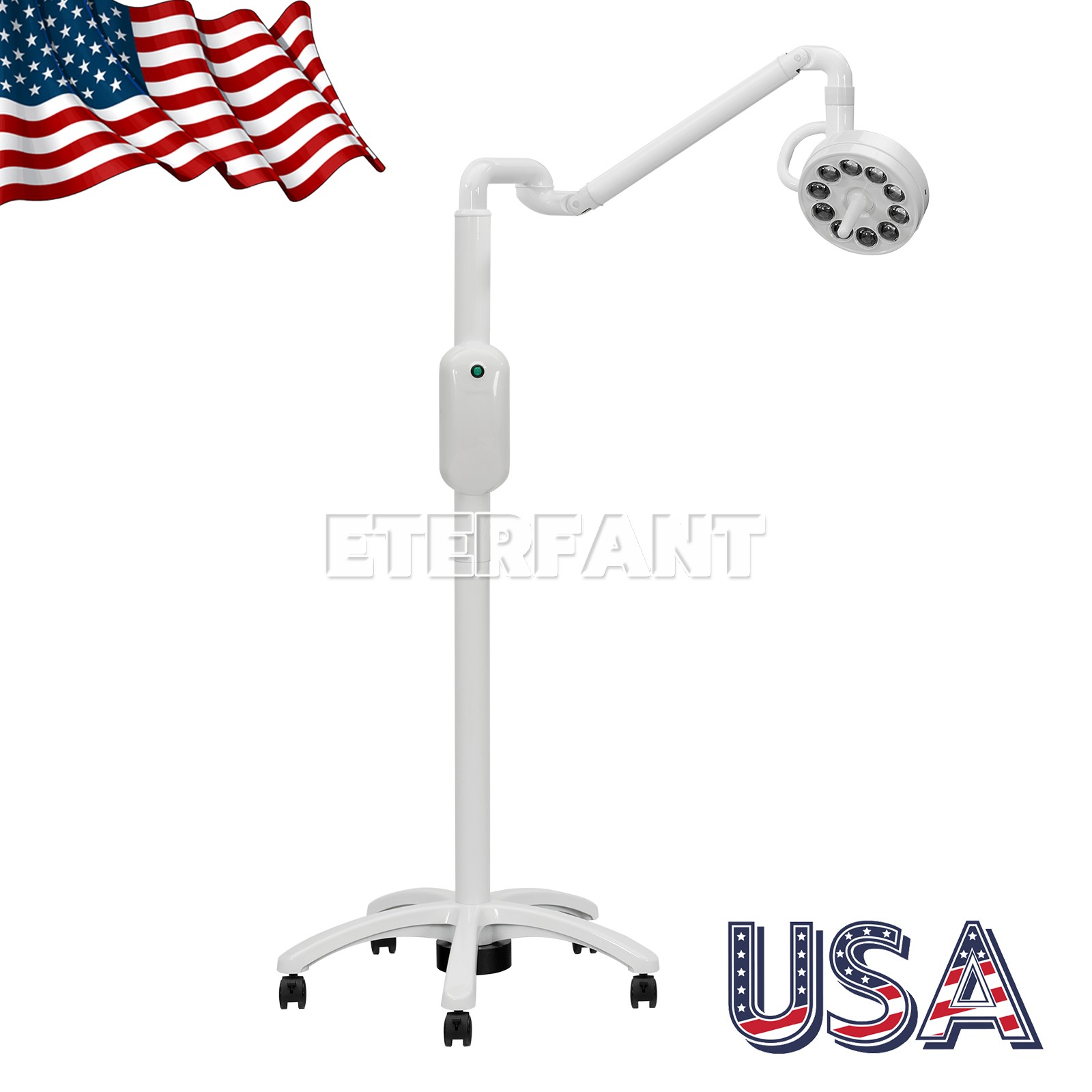 Dental Mobile Stand LED Oral Surgical Light Induction Exam Operating Lamp US
