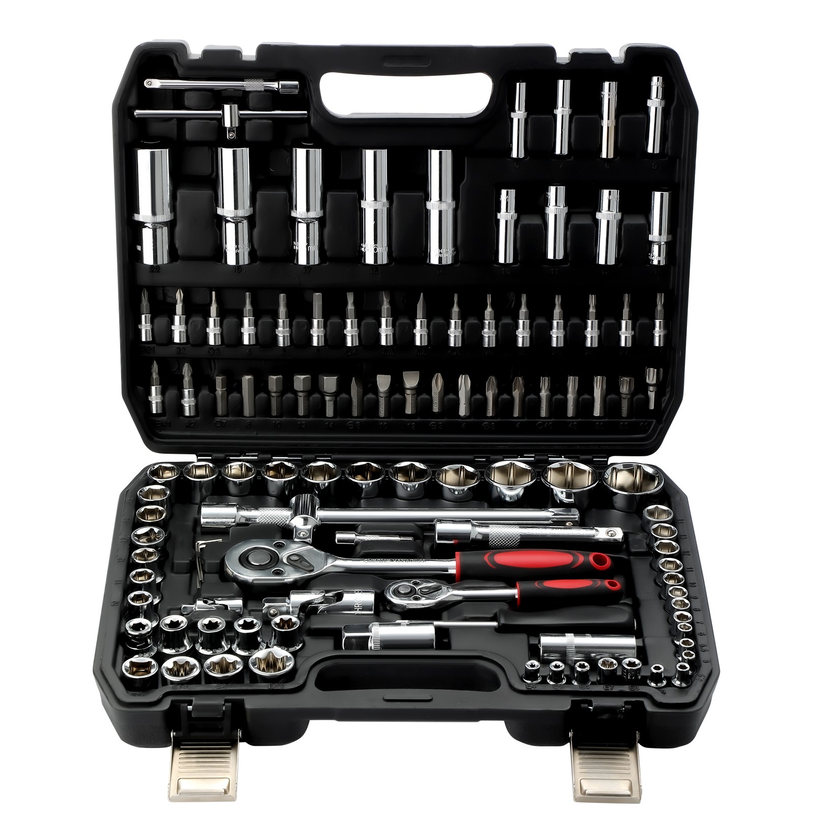 Mechanics Tool Set Wrench Set Repair Socket Wrench Set 108Pcs Mechanics