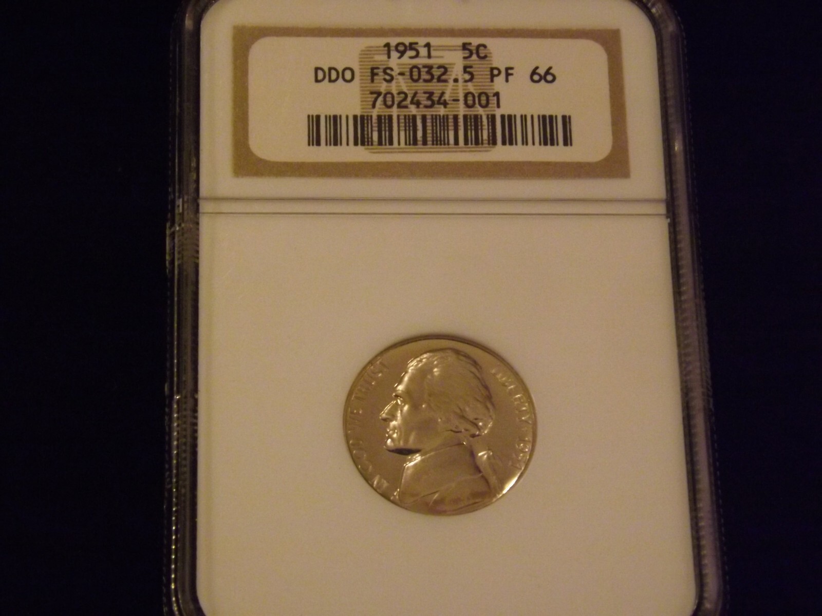1951  5 C       DDO               NGC    PF 66