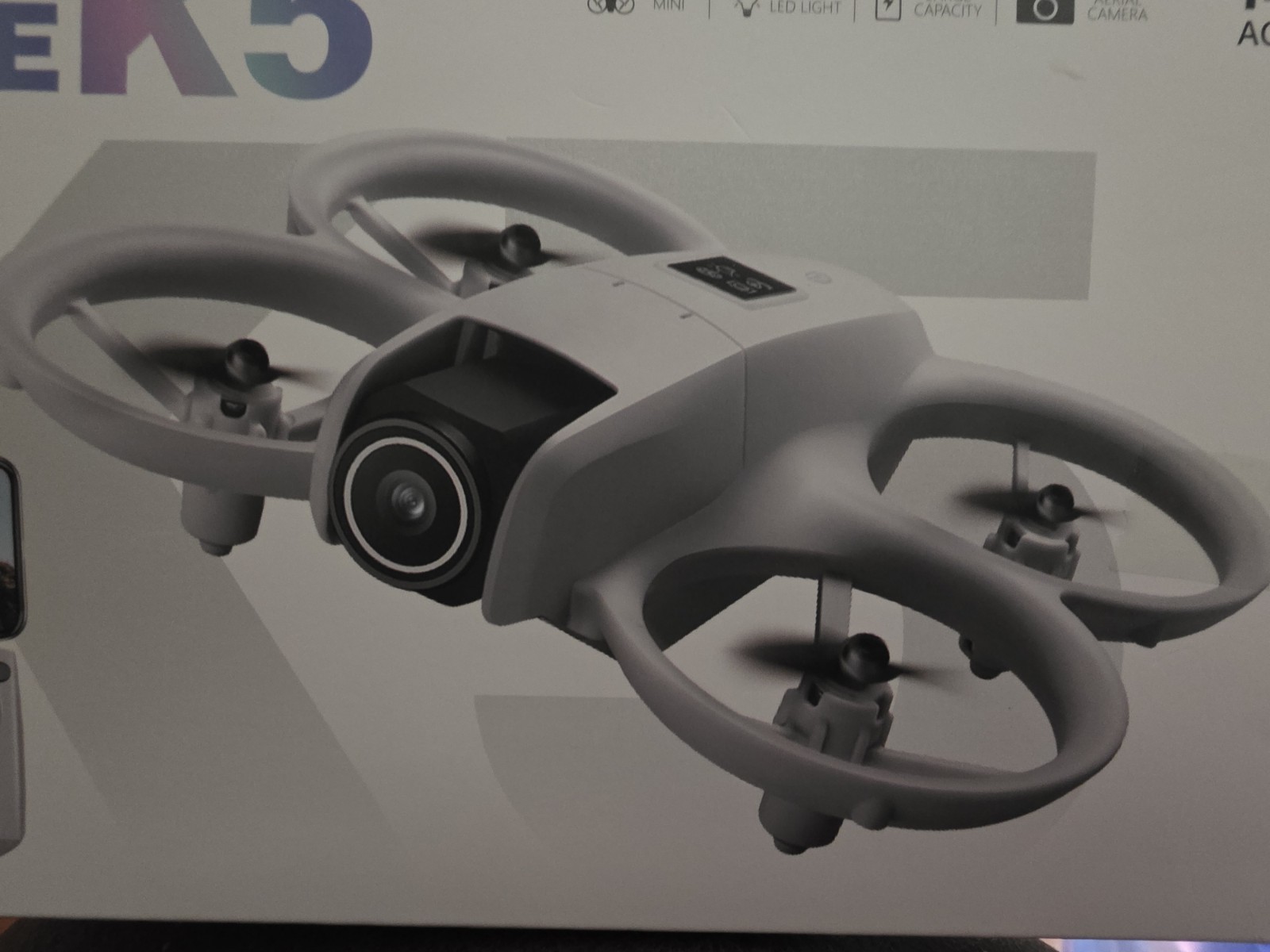 K5 Quadcopter Drone with Camera, Obstacle Avoidance, Gesture, LED Light