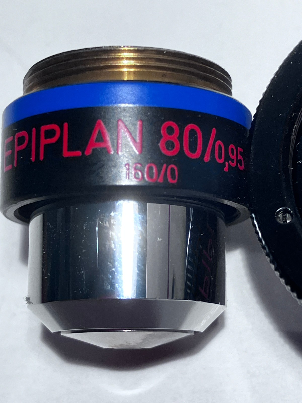 Zeiss INKO Epiplan 80X Reflected Light Microscope Objective 462080-9901 462005-
