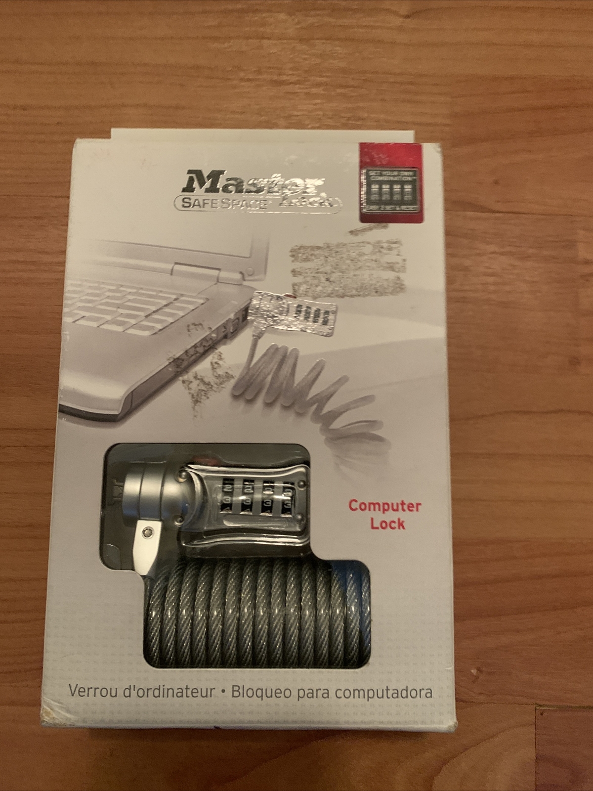 MASTER LOCK Safe Space COMPUTER LOCK Security On The Go