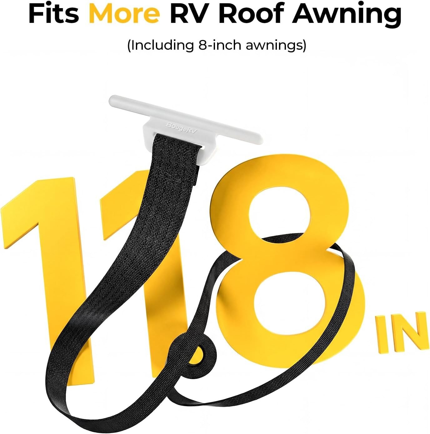 RV Awning Pull Straps 9.8FT Camper Awning Pull Down Straps Replacement, 2 Pack